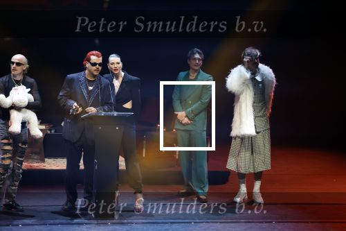 Leusden 6 maart 2023
Uitreiking Edisons in het AFAS theater .
Maan en haar vriend Goldband-zanger Karel Gerlach op de edisons. Goldband is de grote winnaar met m,eerdere edisons