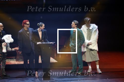Leusden 6 maart 2023
Uitreiking Edisons in het AFAS theater .
Maan en haar vriend Goldband-zanger Karel Gerlach op de edisons. Goldband is de grote winnaar met m,eerdere edisons