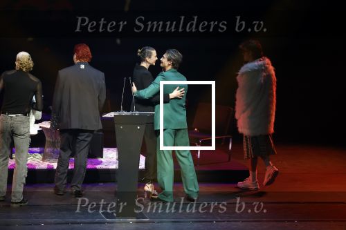 Leusden 6 maart 2023
Uitreiking Edisons in het AFAS theater .
Maan en haar vriend Goldband-zanger Karel Gerlach op de edisons. Goldband is de grote winnaar met m,eerdere edisons