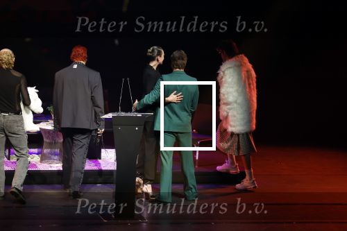 Leusden 6 maart 2023
Uitreiking Edisons in het AFAS theater .
Maan en haar vriend Goldband-zanger Karel Gerlach op de edisons. Goldband is de grote winnaar met m,eerdere edisons