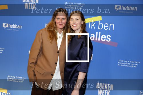 Amsterdam 10 maart 2023
Boekenbal 2023 in de schouwburg van Amsterdam.
Maartje Wortel met vriendin Femke Heemskerk