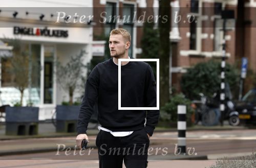 Amsterdam 20 februari 2023
Matthijs de Ligt en zijn broer in Amsterdam zuid.