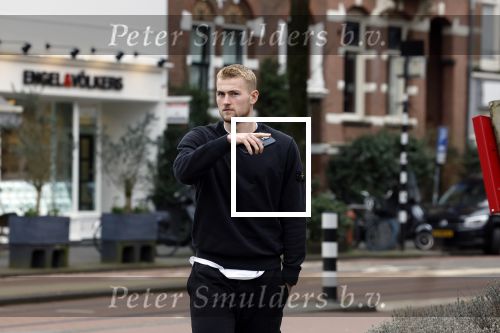 Amsterdam 20 februari 2023
Matthijs de Ligt en zijn broer in Amsterdam zuid.