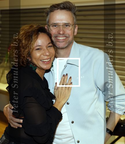 Amsterdam 21 februari 2023
Presentatie cast musical the Bodyguard . Oa Nurlaila Kareem en Tarikh Janssen spelen mee.
Nurlaila en Patrick Martens