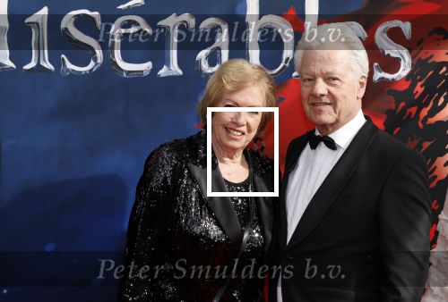 Amsterdam 5 maart 2023
Premiere les Miserables in Carre.
Ria Valk met partner