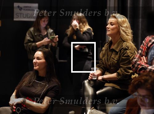 Utrecht 6 maart 2023
Repetities Holland zingt Hazes met aanwezig Jeroen v d Boom Gerard Joling  Waylon Karsu John de Bever Jamai en Samantha Steenwijk. Samantha Steenwijk met partner