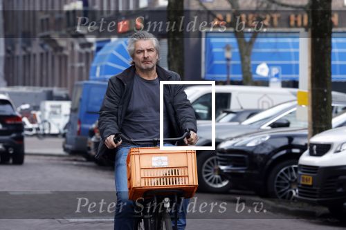 Amsterdam 15 februari 2023
Victor Reinier op de fiets in Amsterdam zuid.