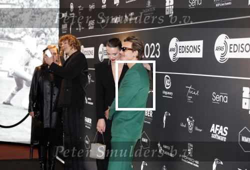 Leusden 6 maart 2023
Uitreiking Edisons in het AFAS theater .
Maan en haar vriend Goldband-zanger Karel Gerlach op de edisons. Goldband is de grote winnaar met m,eerdere edisons