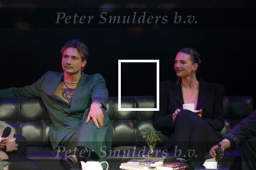 Leusden 6 maart 2023
Uitreiking Edisons in het AFAS theater .
Maan en haar vriend Goldband-zanger Karel Gerlach op de edisons. Goldband is de grote winnaar met m,eerdere edisons