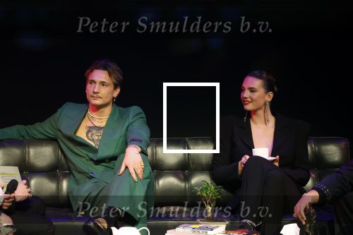 Leusden 6 maart 2023
Uitreiking Edisons in het AFAS theater .
Maan en haar vriend Goldband-zanger Karel Gerlach op de edisons. Goldband is de grote winnaar met m,eerdere edisons