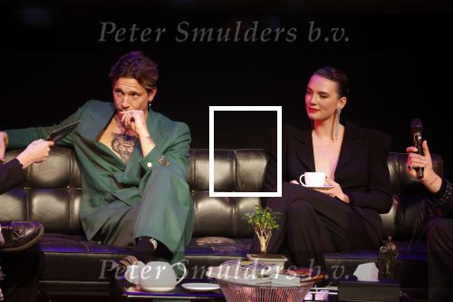 Leusden 6 maart 2023
Uitreiking Edisons in het AFAS theater .
Maan en haar vriend Goldband-zanger Karel Gerlach op de edisons. Goldband is de grote winnaar met m,eerdere edisons