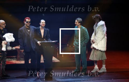 Leusden 6 maart 2023
Uitreiking Edisons in het AFAS theater .
Maan en haar vriend Goldband-zanger Karel Gerlach op de edisons. Goldband is de grote winnaar met m,eerdere edisons