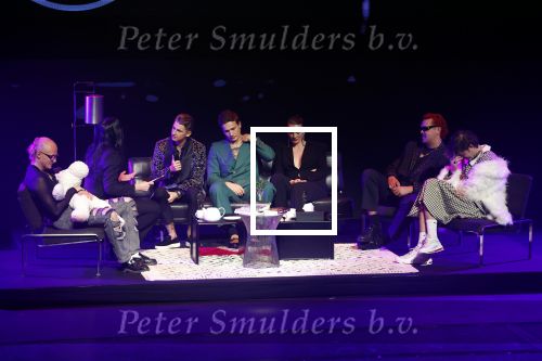 Leusden 6 maart 2023
Uitreiking Edisons in het AFAS theater .
Maan en haar vriend Goldband-zanger Karel Gerlach op de edisons. Goldband is de grote winnaar met m,eerdere edisons