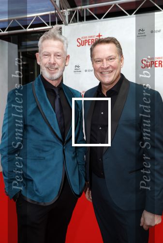 Amsterdam 21 januari 2024
Premiere Jesus Christ Superstar in het DeLaMar theater. Albert Verlinde met partner Onno Hoes