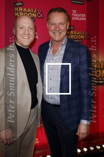 Amstelveen 29 januari 2024
Premiere Kraaij en Kroon van Soy Kroon en Johnny Kraaijkamp in schouwburg in Amstelveen. Bram Verhaak en Albert Verlinde