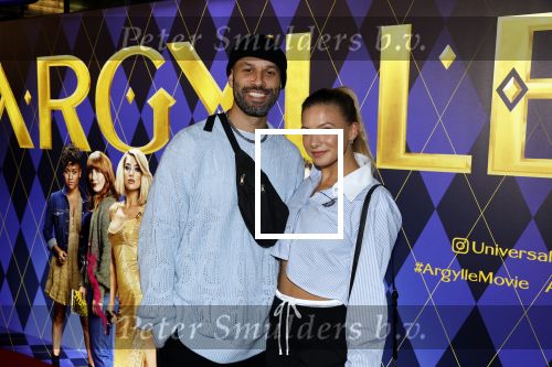 Amsterdam 30 januari 2024
Premiere Argylle in Pathe Arena. Amber Delil met vriend DJ Hato