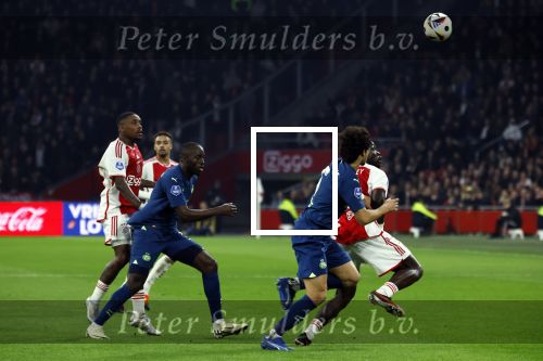 Amsterdam, 3 Februari 2024 AJAX-PSV, eindstand 1-1
Kompetitie Seizoen 2023-2024
Andre Ramalhao en Brian Brobbey