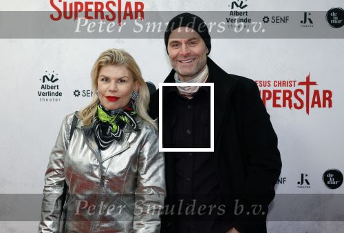 Amsterdam 21 januari 2024
Premiere Jesus Christ Superstar in het DeLaMar theater. Anne Marie Jung met partner
