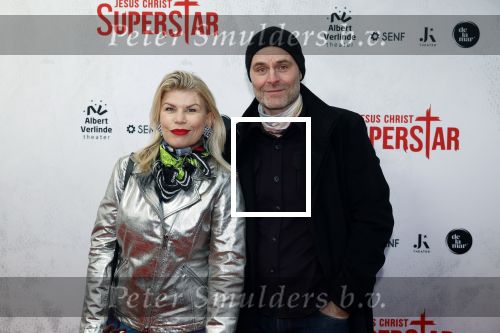 Amsterdam 21 januari 2024
Premiere Jesus Christ Superstar in het DeLaMar theater. Anne Marie Jung met partner