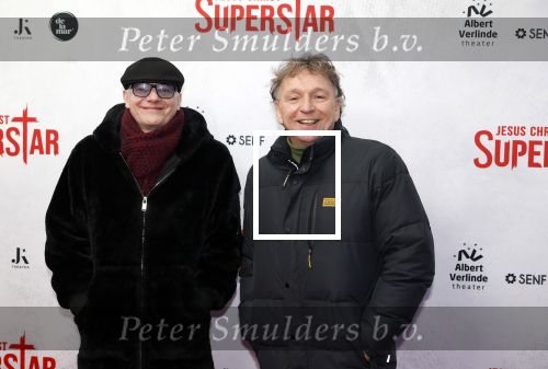 Amsterdam 21 januari 2024
Premiere Jesus Christ Superstar in het DeLaMar theater. Arie Coupe en Dick Cohen