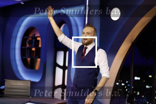 Hilversum 29 februari 2024
Joost Klein presenteert het liedje Europapa bij de show van Arjan Lubch op het mediapark.