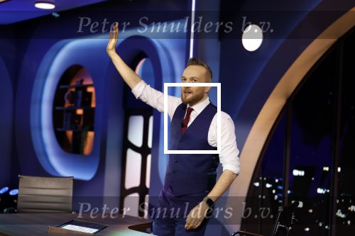 Hilversum 29 februari 2024
Joost Klein presenteert het liedje Europapa bij de show van Arjan Lubch op het mediapark.