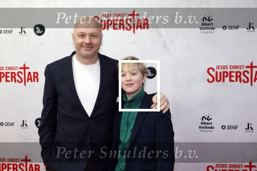 Amsterdam 21 januari 2024
Premiere Jesus Christ Superstar in het DeLaMar theater. Boris v d Ham met zoon