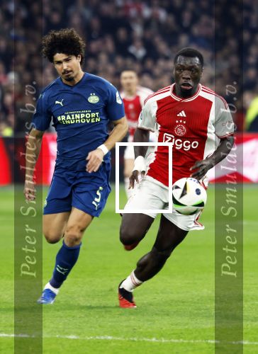 Amsterdam, 3 Februari 2024 AJAX-PSV, eindstand 1-1
Kompetitie Seizoen 2023-2024
Brian Brobbey en Andre Ramalho