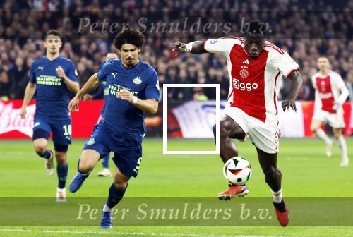 Amsterdam, 3 Februari 2024 AJAX-PSV, eindstand 1-1
Kompetitie Seizoen 2023-2024
Brian Brobbey en Andre Ramalho