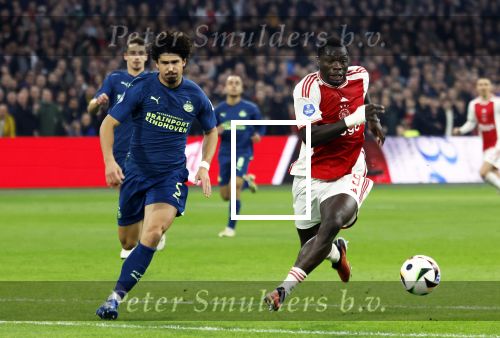 Amsterdam, 3 Februari 2024 AJAX-PSV, eindstand 1-1
Kompetitie Seizoen 2023-2024
Brian Brobbey en Andre Ramalho