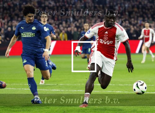 Amsterdam, 3 Februari 2024 AJAX-PSV, eindstand 1-1
Kompetitie Seizoen 2023-2024
Brian Brobbey en Andre Ramalho