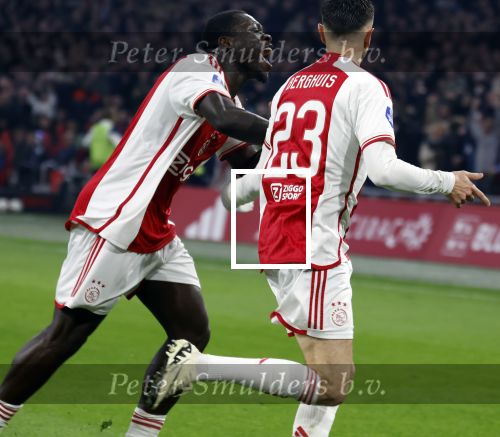 Amsterdam, 3 Februari 2024 AJAX-PSV, eindstand 1-1
Kompetitie Seizoen 2023-2024
Brian Brobbey en Steven Berghuis
