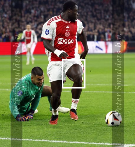 Amsterdam, 3 Februari 2024 AJAX-PSV, eindstand 1-1
Kompetitie Seizoen 2023-2024
Brian Brobbey en Walter Benitez