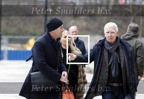 Amsterdam 28 februari 2024
Eugene v Dun en zijn partner komen aan bij de rechtbank van Amsterdam . Henk de Vries (partner Connie Witteman ) staat buiten bij de rechtbank.