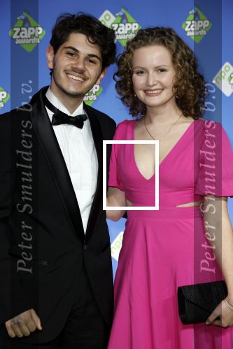Hilversum 27 januari 2024
Zapp awards in studio 21 . Fleur Hogerheyde en Fausto