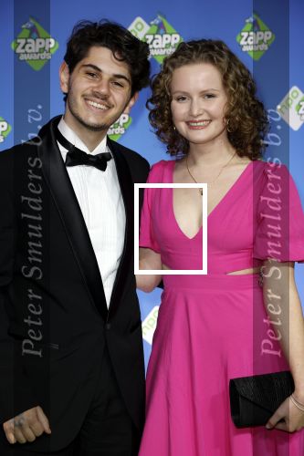 Hilversum 27 januari 2024
Zapp awards in studio 21 . Fleur Hogerheyde en Fausto