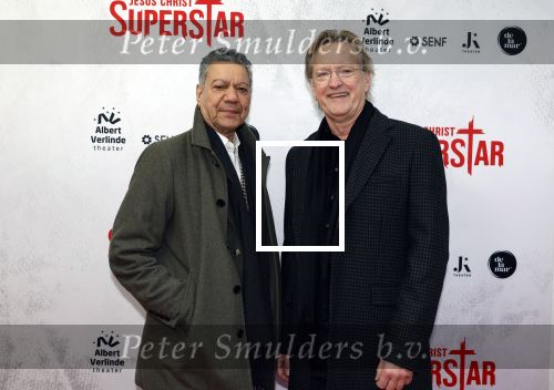Amsterdam 21 januari 2024
Premiere Jesus Christ Superstar in het DeLaMar theater. Frank Sanders  en Bas  Groenenberg