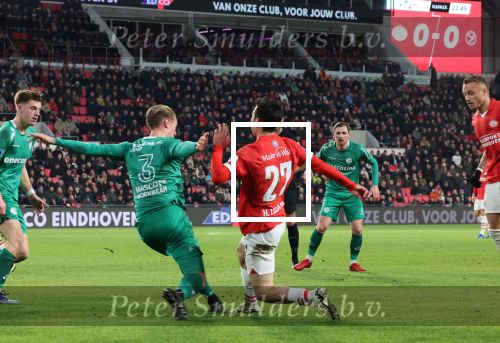 Eindhoven, 27 Januari 2023 
PSV-Almere City, eindstand 2-0
Hirving Lozano