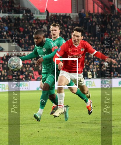 Eindhoven, 27 Januari 2023 
PSV-Almere City, eindstand 2-0
Hirving Lozano
