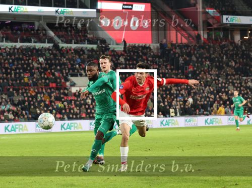Eindhoven, 27 Januari 2023 
PSV-Almere City, eindstand 2-0
Hirving Lozano