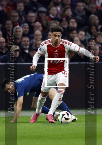 Amsterdam, 3 Februari 2024 AJAX-PSV, eindstand 1-1
Kompetitie Seizoen 2023-2024
Tristan Gooijer en Sergino Dest
