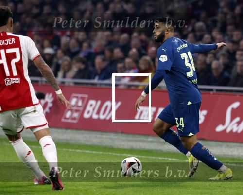Amsterdam, 3 Februari 2024 AJAX-PSV, eindstand 1-1
Kompetitie Seizoen 2023-2024
Ismael Saibari EN Tristan Gooijer