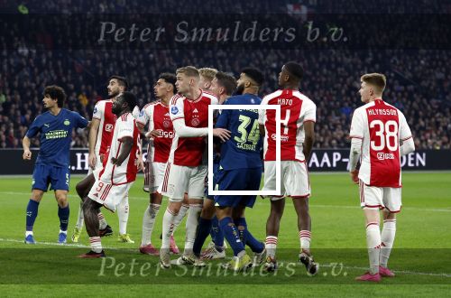 Amsterdam, 3 Februari 2024 AJAX-PSV, eindstand 1-1
Kompetitie Seizoen 2023-2024
Ismael Saibari en Benjamin Tahirovic