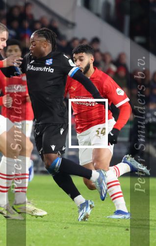Eindhoven, 7 December 2023
Kompetitiewedstrijd PSV-SC Heerenveen, eindstand 2-0
Ismael Saibari en Che Nunnely