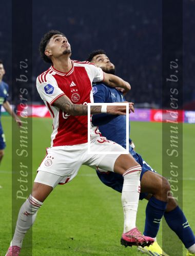 Amsterdam, 3 Februari 2024 AJAX-PSV, eindstand 1-1
Kompetitie Seizoen 2023-2024
Ismael Saibari en Tristan Gooijer