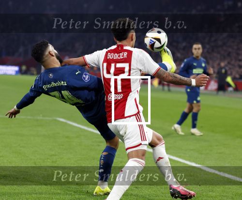 Amsterdam, 3 Februari 2024 AJAX-PSV, eindstand 1-1
Kompetitie Seizoen 2023-2024
Ismael Saibari en Tristan Gooijer
