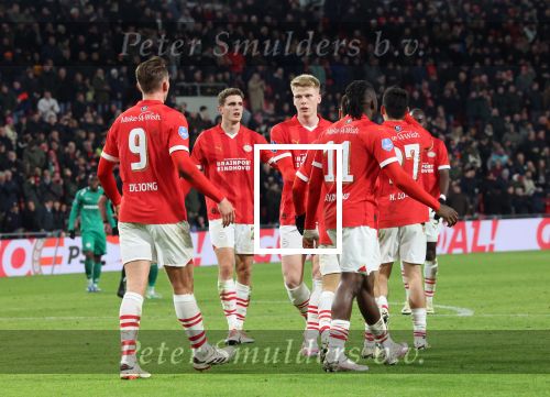Eindhoven, 27 Januari 2023 
PSV-Almere City, eindstand 2-0
Jerdy Schouten