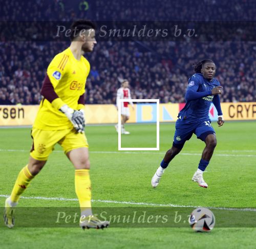 Amsterdam, 3 Februari 2024 AJAX-PSV, eindstand 1-1
Kompetitie Seizoen 2023-2024
Johan Bakayoko en Diant Ramaj