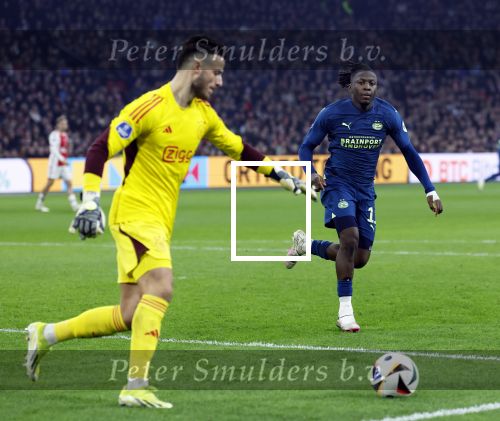 Amsterdam, 3 Februari 2024 AJAX-PSV, eindstand 1-1
Kompetitie Seizoen 2023-2024
Johan Bakayoko en Diant Ramaj