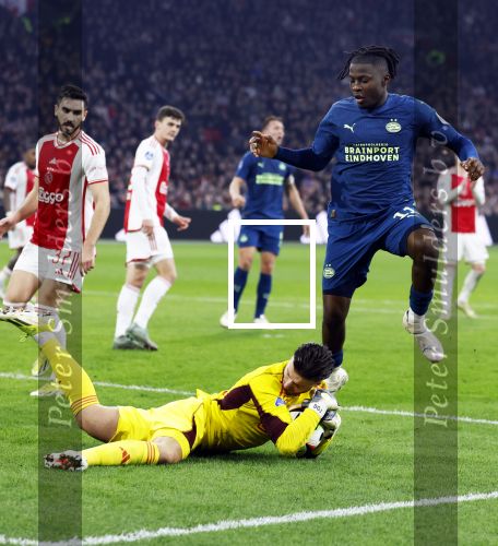 Amsterdam, 3 Februari 2024 AJAX-PSV, eindstand 1-1
Kompetitie Seizoen 2023-2024
Johan Bakayoko en Diant Ramaj